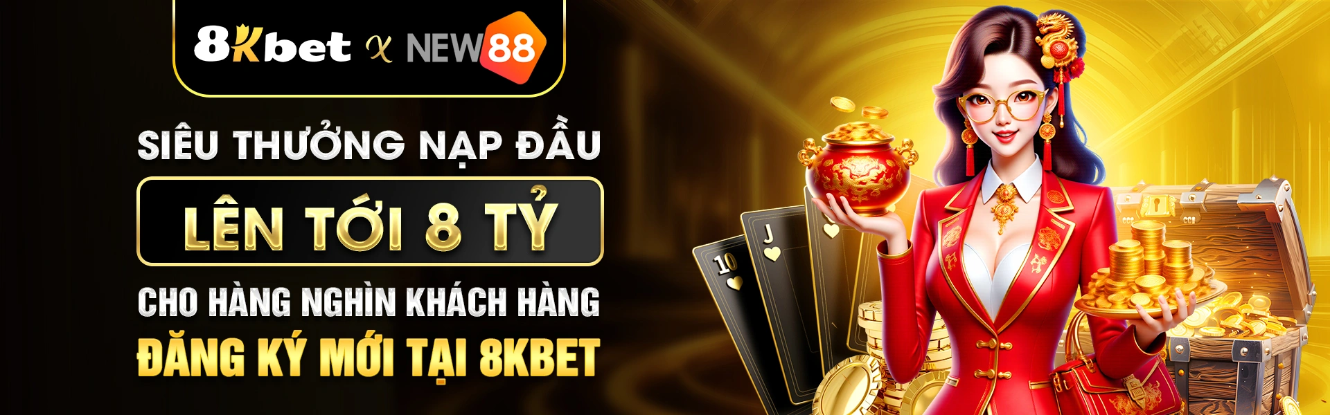Banner chuyên mục nổ hũ, game bài và thể thao 8KBet